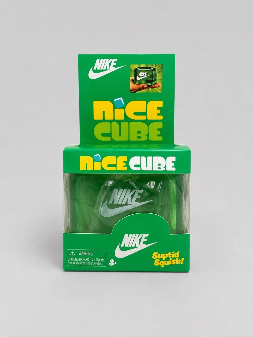 Nike Green Nice Cube Squishy – Sensory Fidget Toy